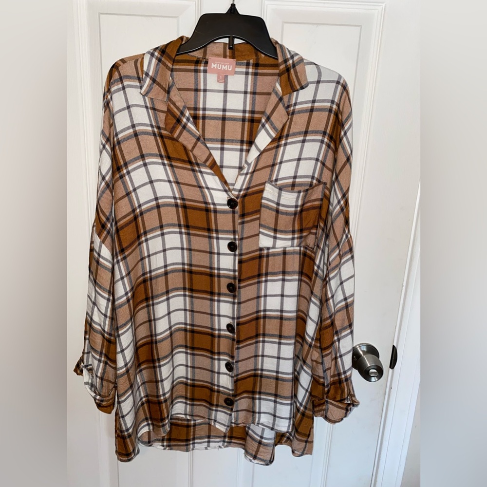 Beautiful oversized button down shirt